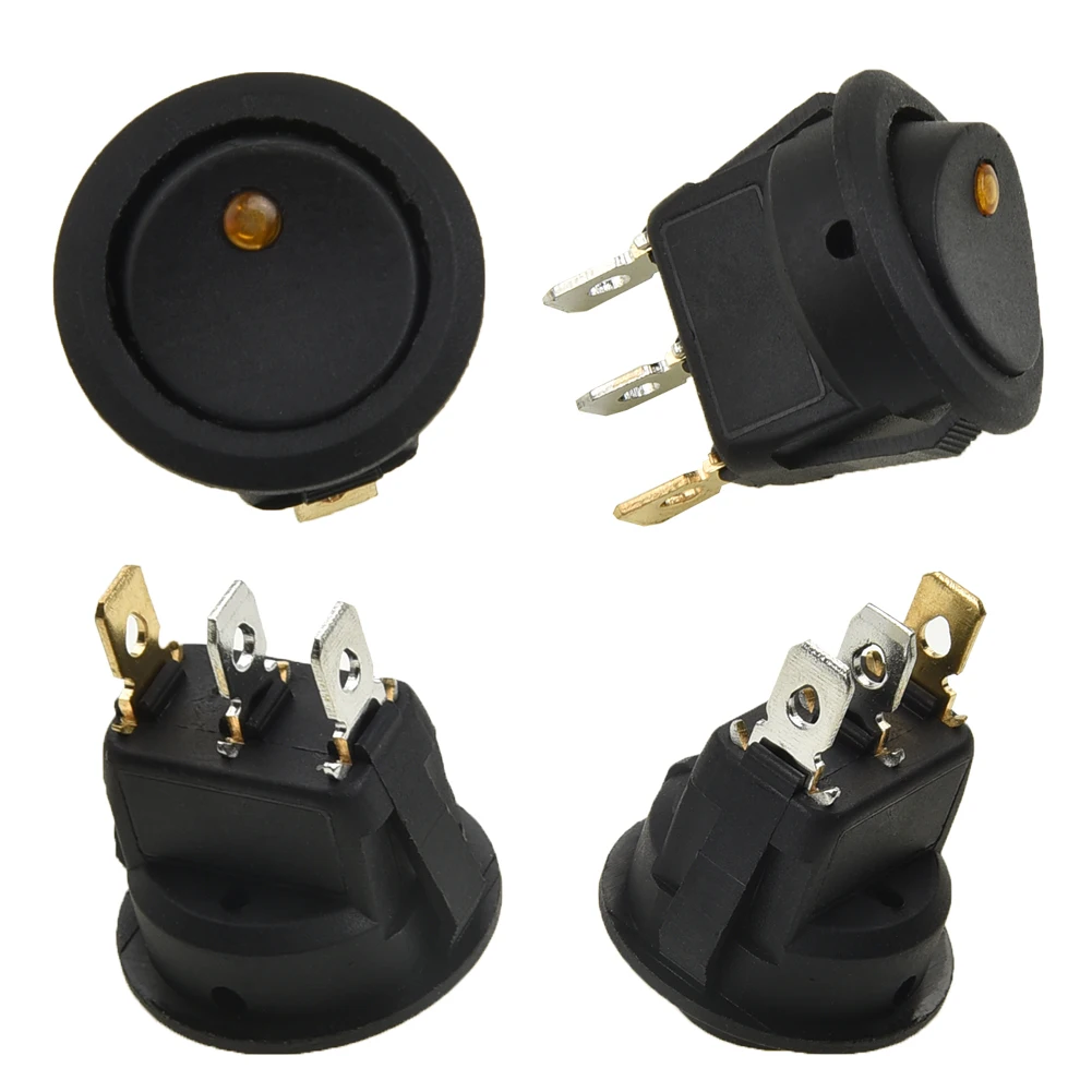 Effortless Installation of High Quality 4Pcs DC12V Waterproof ONOFF Car Round Rocker Dot LED Light Toggle Switches