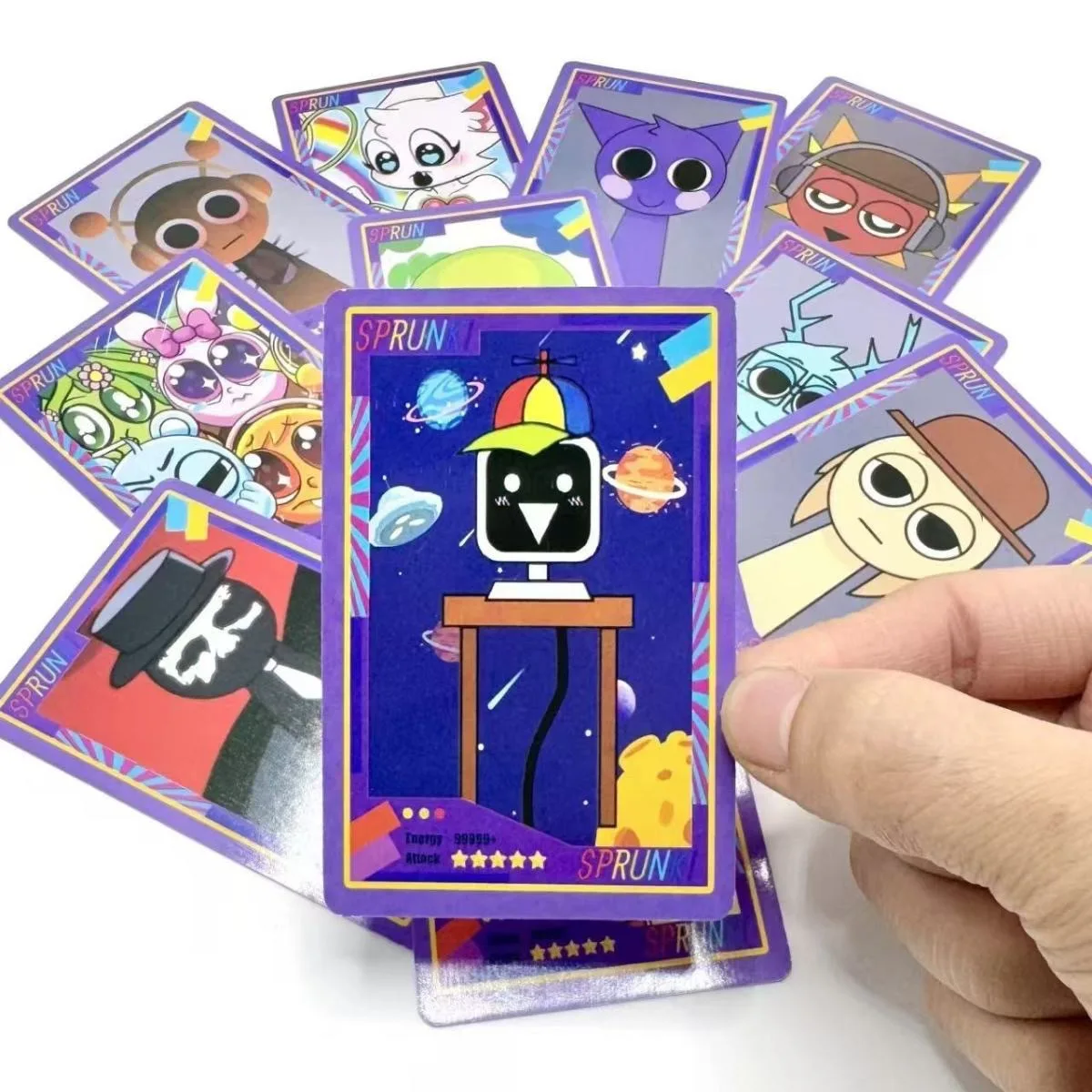 54pcs Incredibox Sprunki Double Sided Printing Card Cartoon Lomo Cards HD Photocard Kids Gift Collection Cards