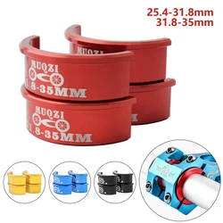 CNC Road Mountain MTB Bike Bar Diameter Reduction Sleeve Shim Aluminum Alloy Bicycle Handlebar Adaptor 25.4/31.8/35mm