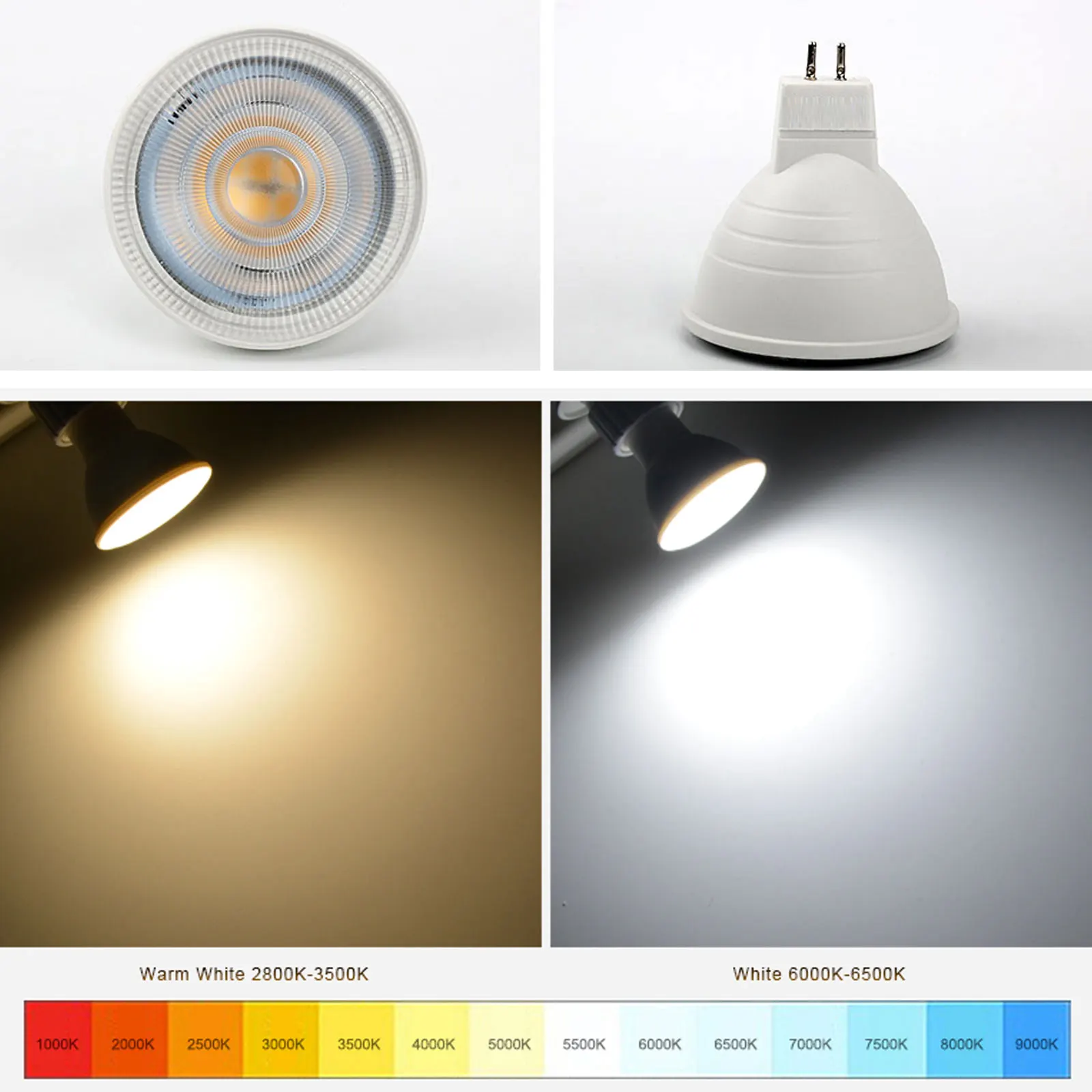 Imagem -04 - Dimmable E14 Led Bulb Light 110v 220v Corn Lamp Spot Light Led Bombilla Lampara E14 Bulb Home Lighting 10 Pcs Gu10 Mr16 E27