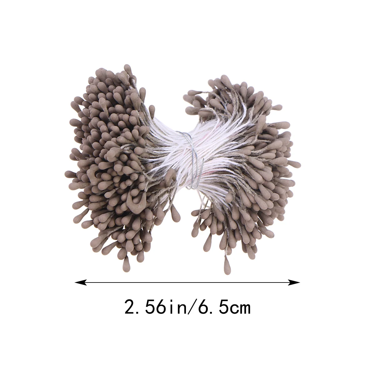 400 Stück künstliche Perlen-Blumen-Staubgefäße, doppelseitig, für Blumenhandwerk, Blumenherstellung, Knospen, Dekoration, Blumen-Perlen-Staubgefäße