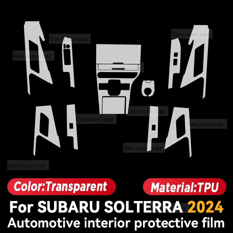 For SUBARU SOLTERRA 2024 Car Interior Center Console Screen Protective Film Anti-scratch Repair Sticker Accessories