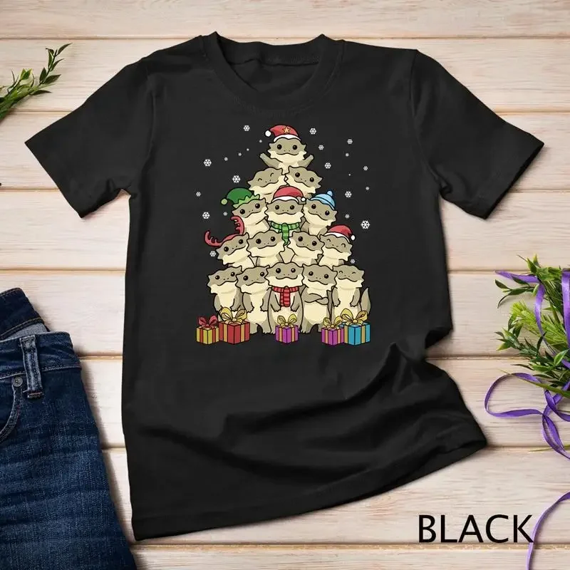 Bearded Dragon Christmas Tree Unisex T shirt