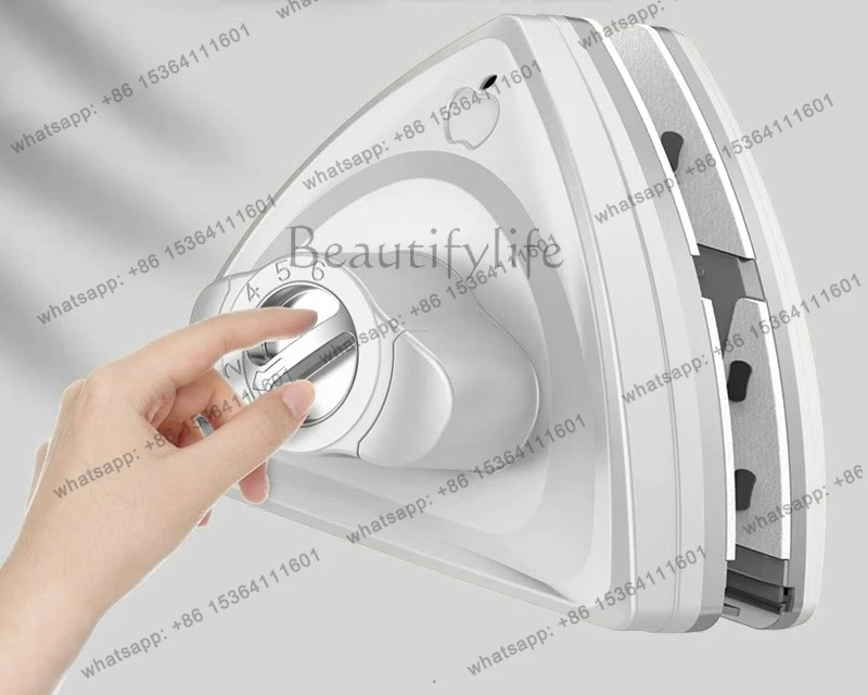 Glass cleaning artifact six-speed adjustable automatic rebound single and double three-layer strong magnetic double-sided