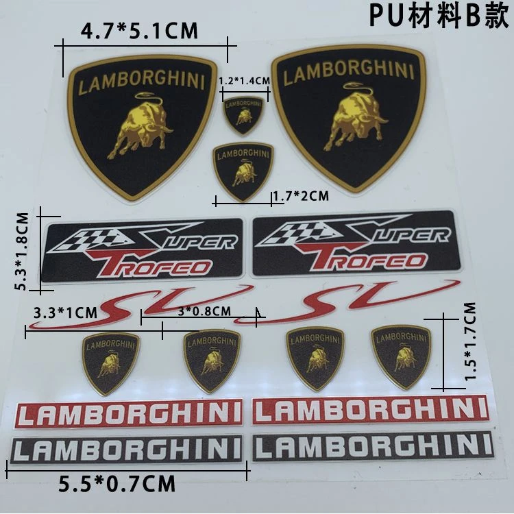Casual Cover Scratches Car Sticker Personalized Decorate Stickers For Lamborghini Urus Huracan Aventador Premium Accessories view 2