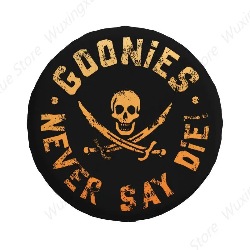 Custom Goonies Spare Wheel Tire Cover for Toyota Mitsubishi Suzuki Gothic Skull Jeep RV SUV Trailer Vehicle Accessories 14