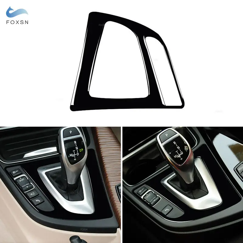 Piano Black Car Interior Gear Shift Control Panel Frame Trim For BMW 3 4 Series F30 F31 2013-2018 GT F34 F32 F33 F36 2014-2018