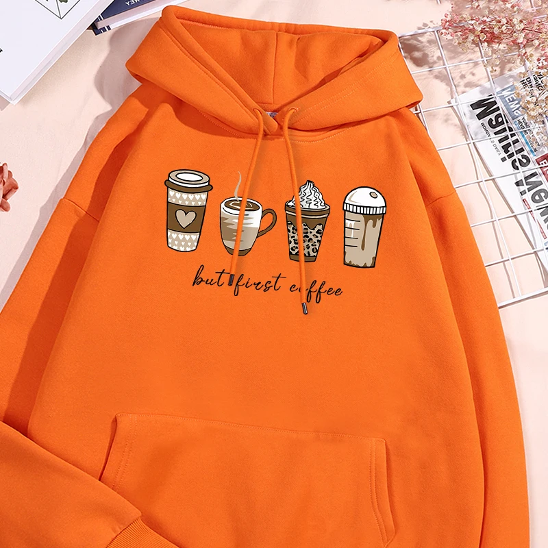 Different Types Of Coffee Printing Men'S Hooded Fashion S-Xxl Comfy Hoodies Fleece High Quality Hoody Autumn Casual Male Clothes