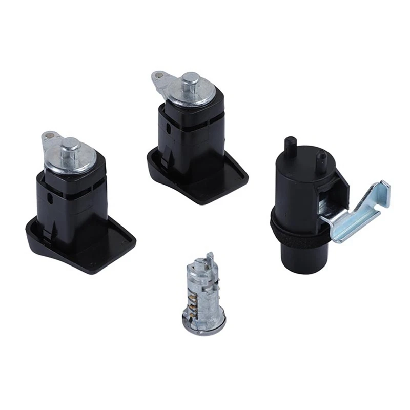 NCSMT Car Ignition Lock Cylinder and 4 Keys for Fiat Panda 1989-2003 7654911 7696108 7796720