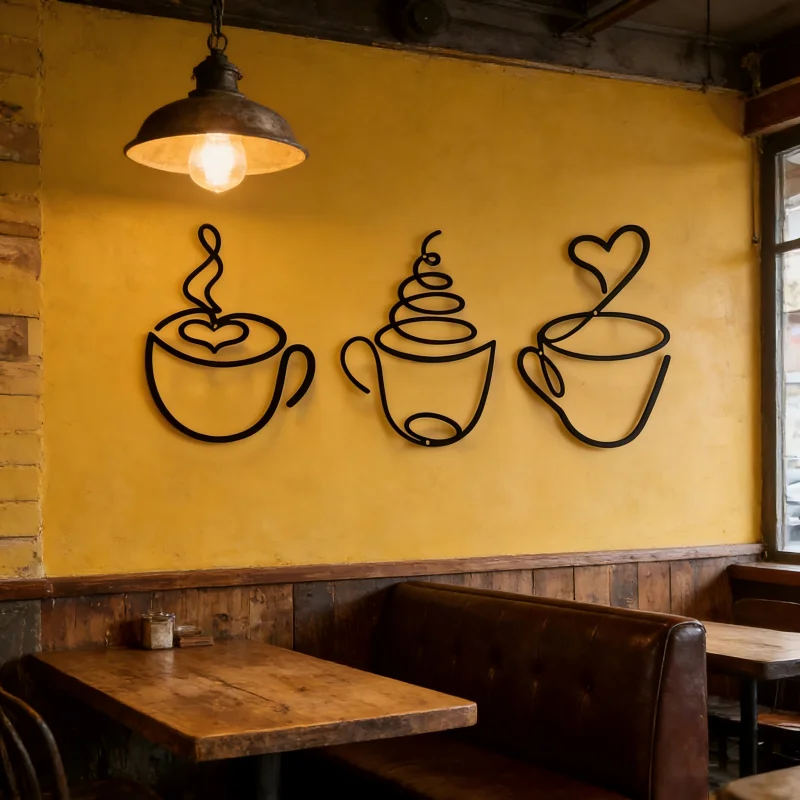Décoration murale 3 pièces en  - Coffee Tea Mugs avis et prix