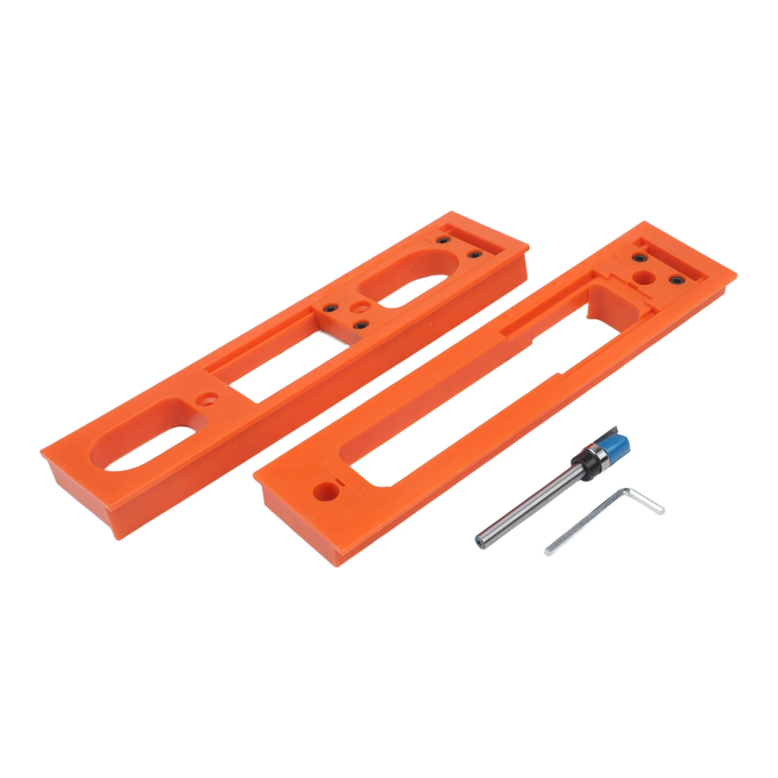 Bakelite Slot Template Milling Cutter Pre-Marked Screw Holes Phenolic Resin Construction Door Hinge Slotting Tool