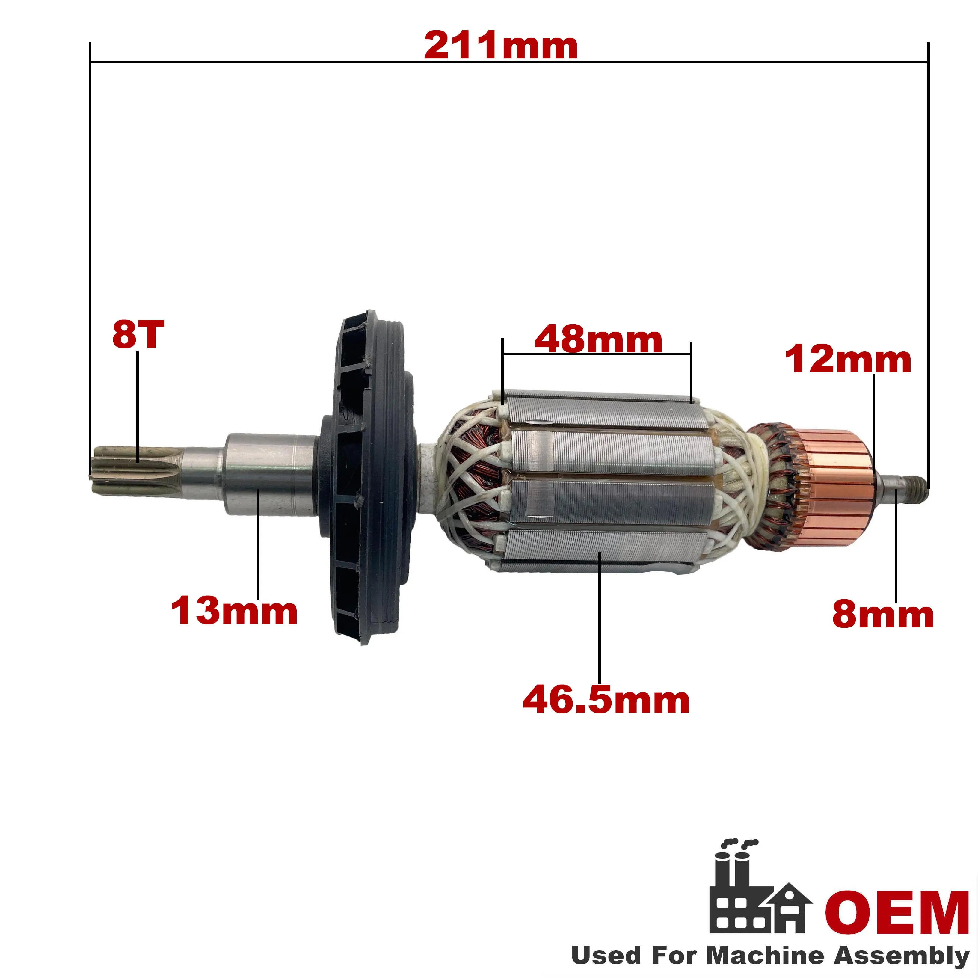 AC220V-240V المحرك الدوار مرساة استبدال لبوش مطرقة دورانية GBH8-45 GBH8-45D GBH8-45DV GSH7VC GSH9VC