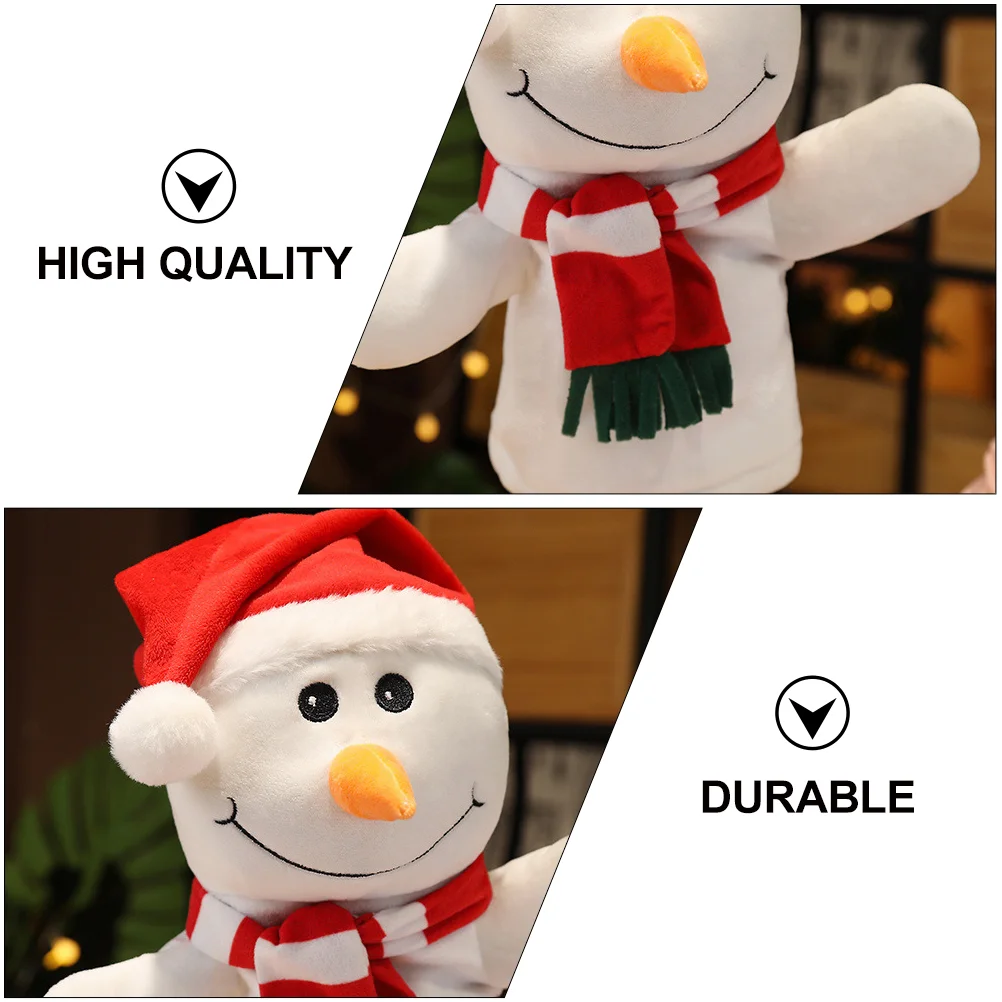 Santa Hand Puppet Adorable Children Toy Lovely Christmas Toys Puppets Cartoon Finger for Kids Mini Claus Aldult Deerlet