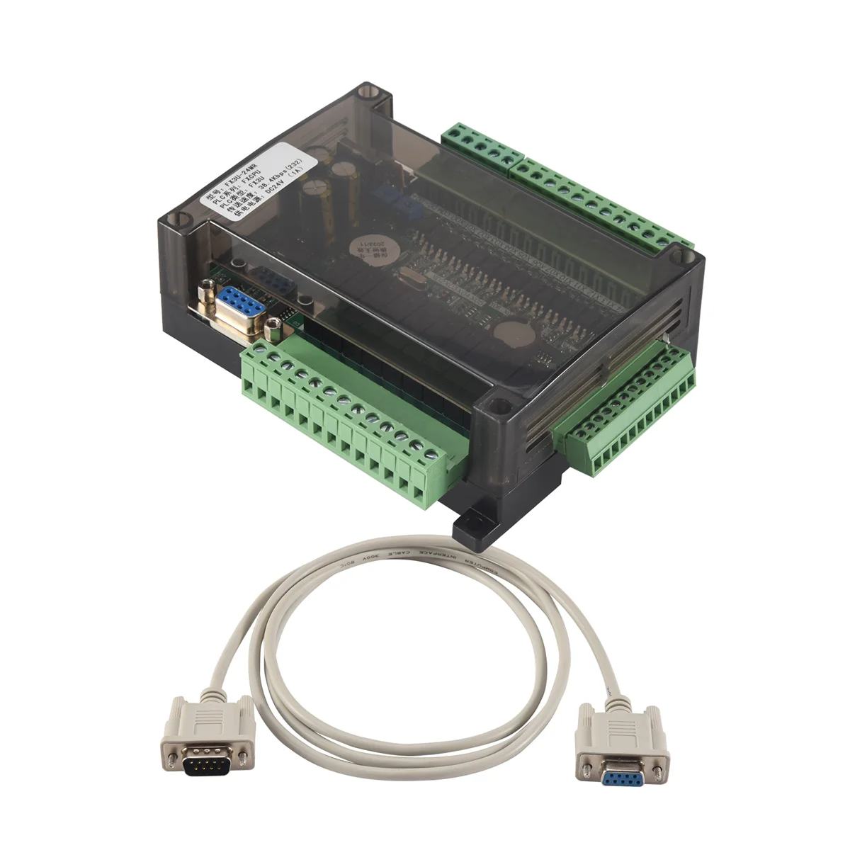 ABZV-FX3U 24MR 6AD RS485 RTC (часы реального времени) 14 входов 10 релейных выходов 6 аналогового входа 2 аналогового выхода Контроллер Plc