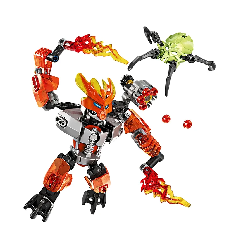 Gouden Masker Bionicle Ice Master Bouwstenen Beschermer Kopaka Anime Actionfiguren Soldaat Robot Steentjes Speelgoed voor Jongens Cadeaus