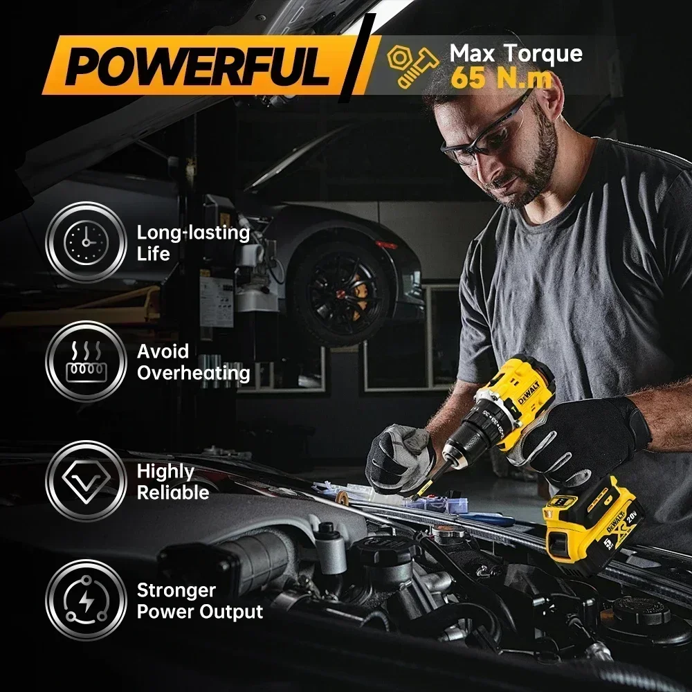 2025 dcd805DEWALT Batería de litio 20 V Destornillador eléctrico compacto sin escobillas recargable Taladro manual Taladro de impacto DCD805