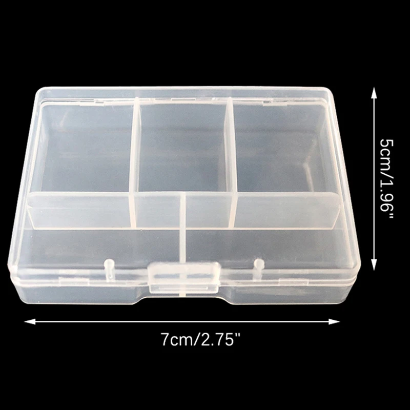 Transparent Plastic box Screw Compartment Box Jewelry Earring Display Case Container Clear Terminal Organizer Tool Storage boxes