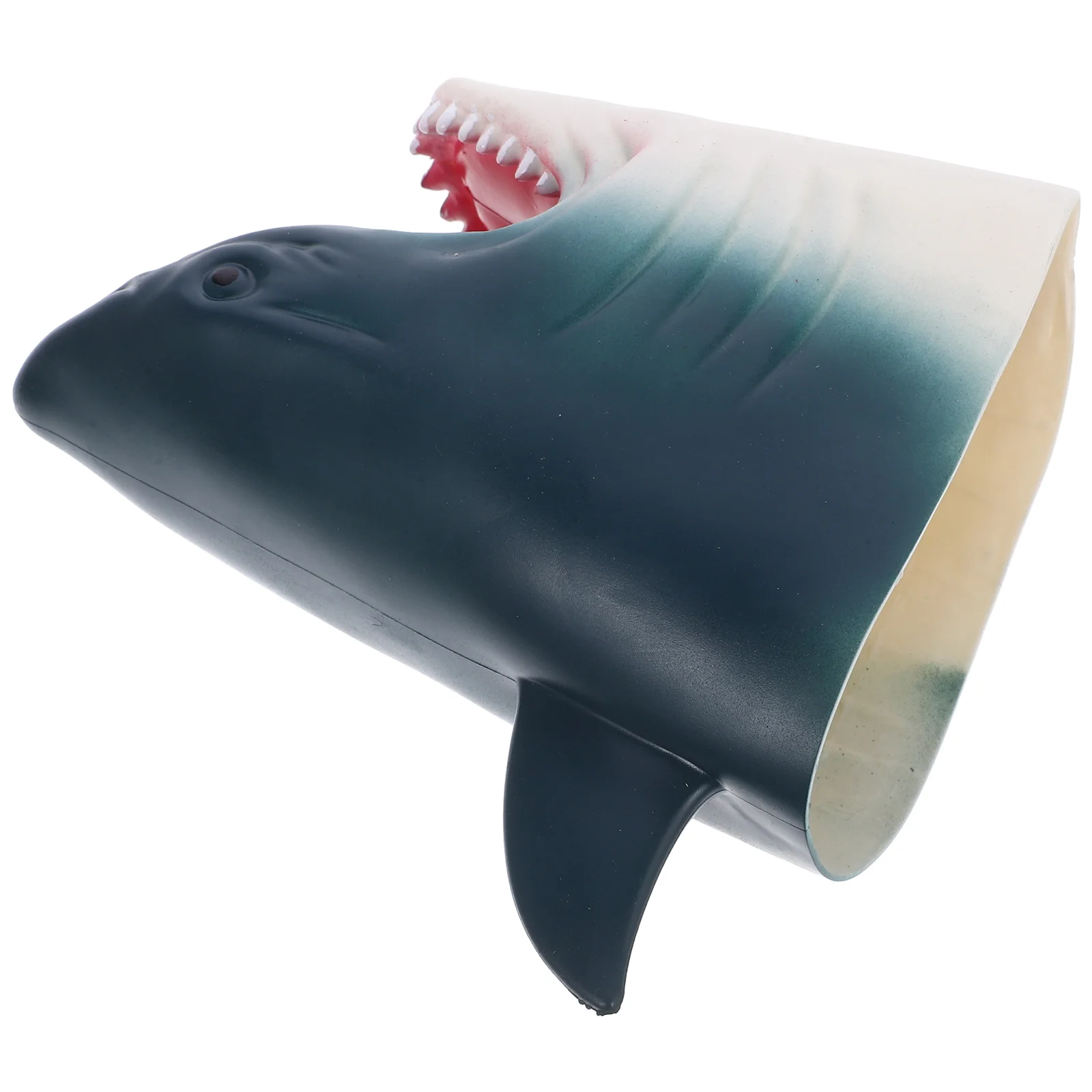 Shark Hand Puppet Rubber Toy for Kids Storytelling Role Play Early Education Interactive Parent child Play Easy