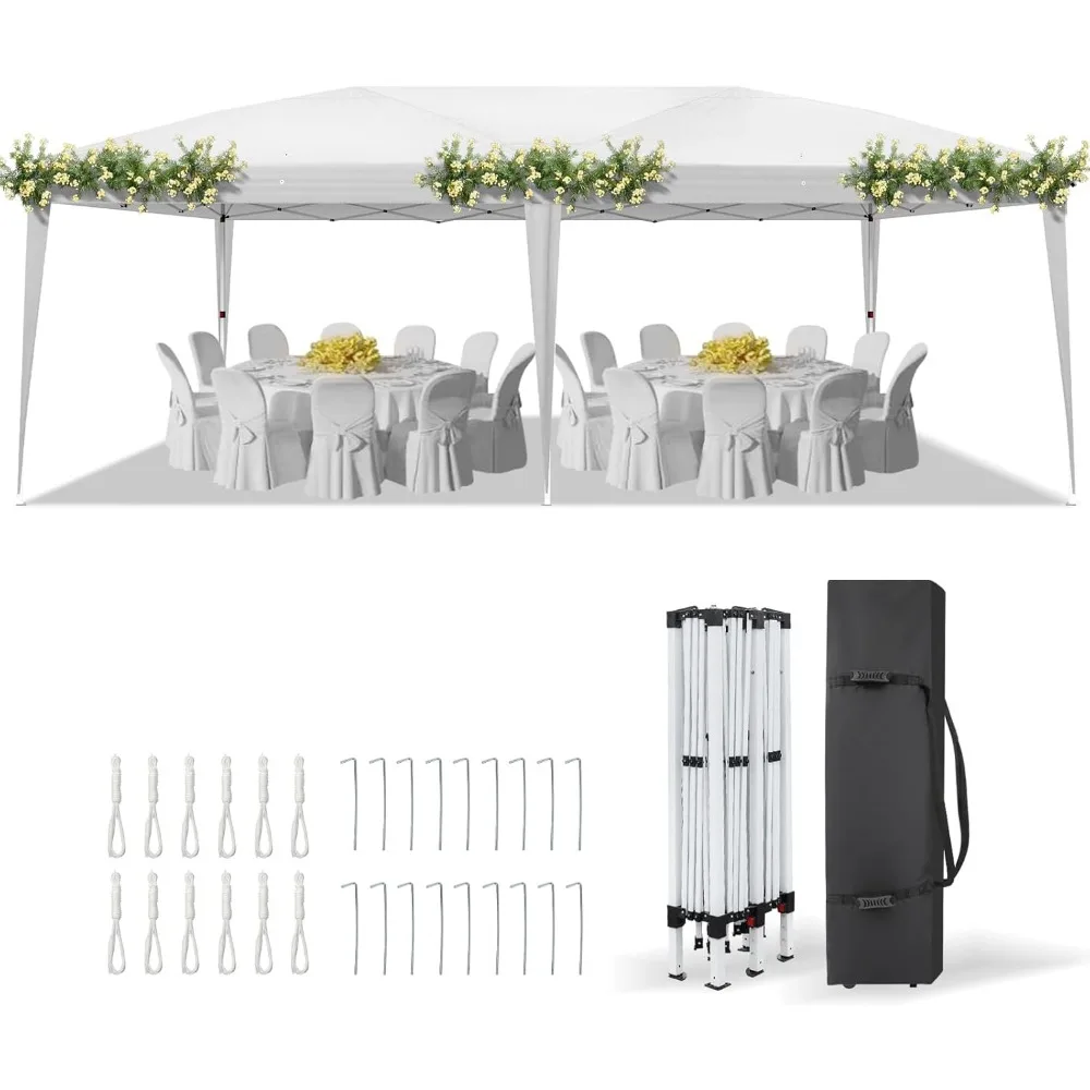 

10'x20' Pop Up Canopy Tent Portable Instant Gazebo Party Tent with Carry Bag Outdoor Canopy for Outdoor Events, Party, Wedding