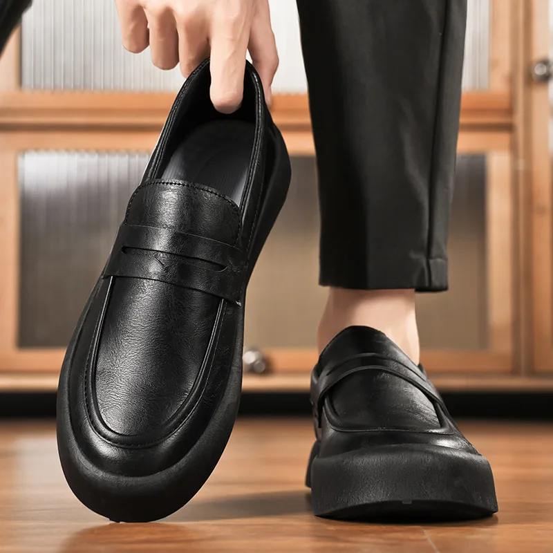 

2026 Men's Spring Business Leather Shoes British Casual Single Shoes Versatile, Comfortable, Breathable Outdoor Sports Shoes