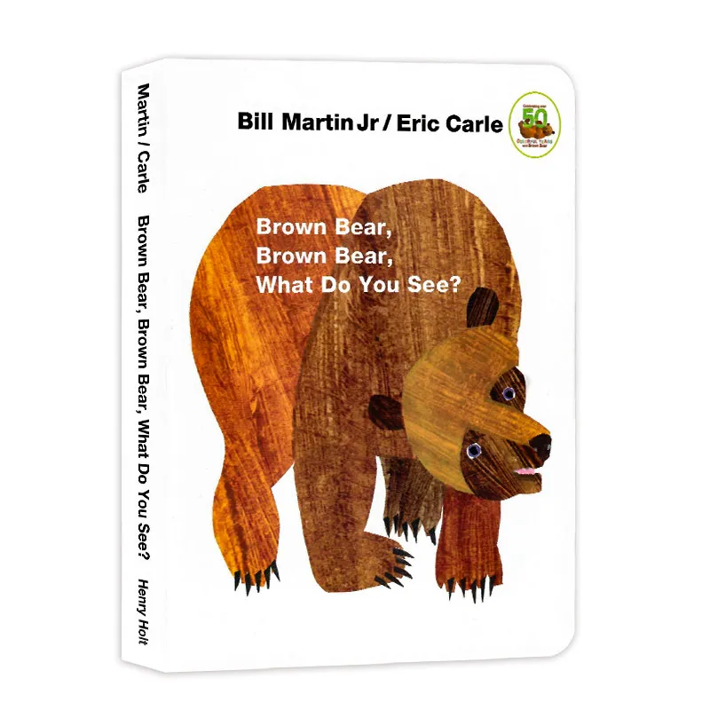 Brown Bear, What Do You See? English Board Book,  Toddler Early English Learning, Preschool Teaching Reading Book