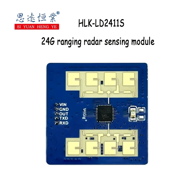 1PCS 24G ranging radar sensing module HLK-LD2411S for human micro-movement recognition and sensing