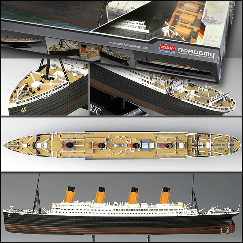 Titanic Commemorative Edition 1/700 MCP Color Separations LED Edition and Normal Edition Assembled Ship Model Kit