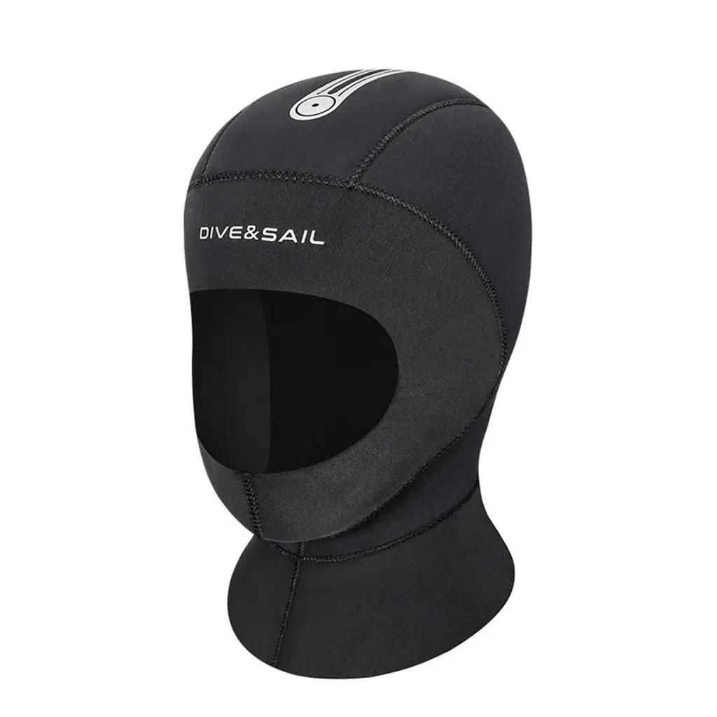 

Wetsuit Scuba Hood Neoprene Dive Hood- 4 Sizes Diving Hat Underwater Head Protector Protection Black