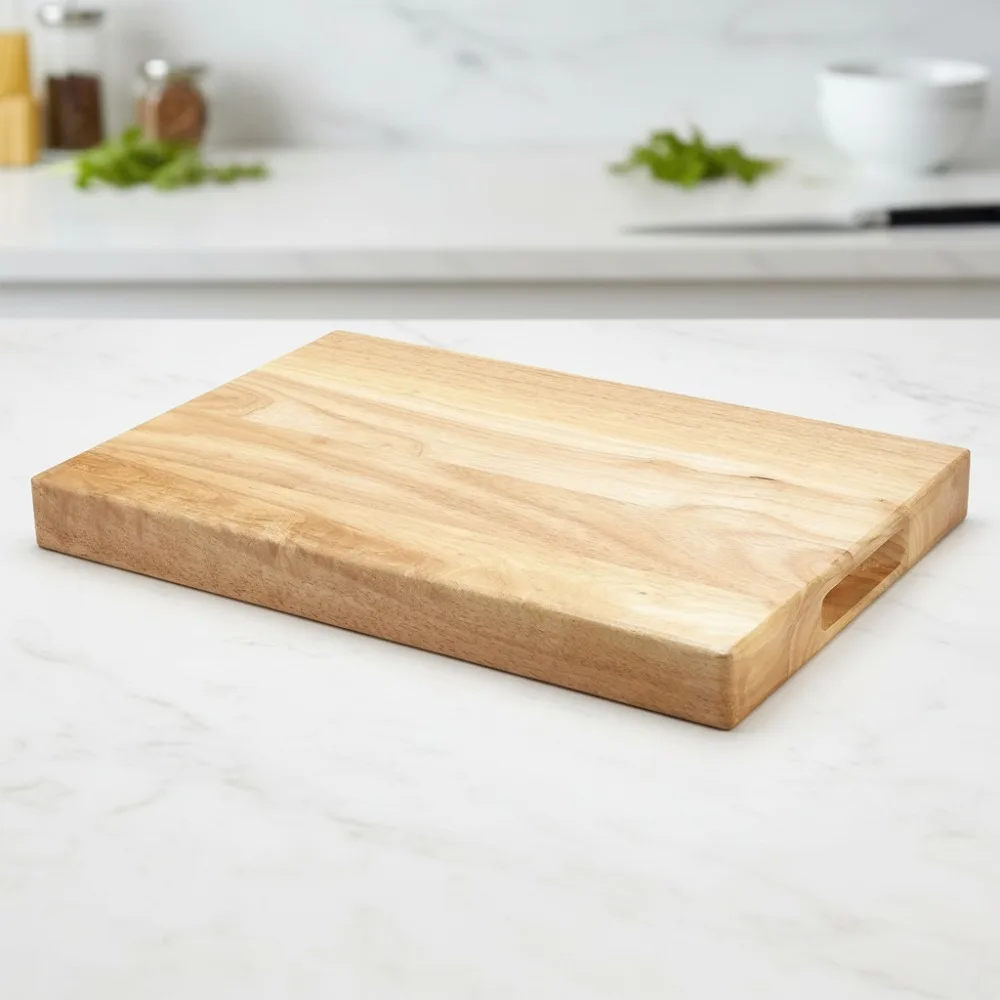 

Large 12x18 Inch Wooden Cutting Board, Durable Hardwood Kitchen Chopping Block for Professional Chefs & Home Cooks