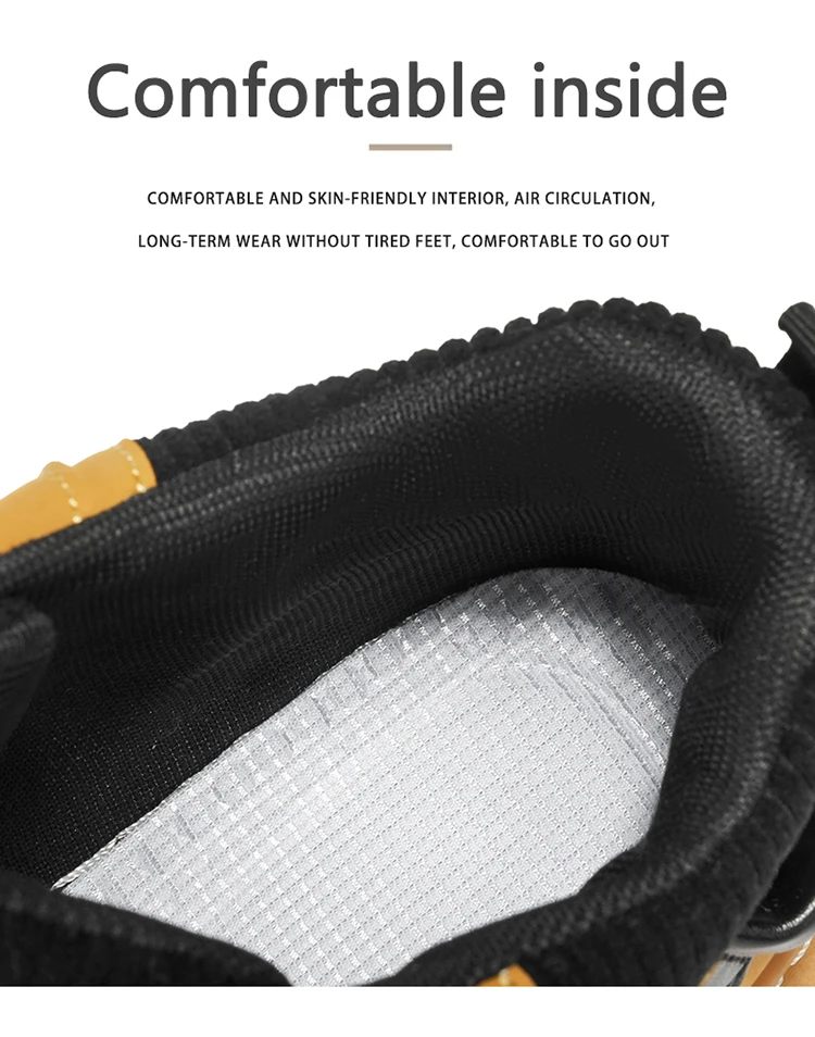 Herren-High-Top-Stiefel, Stofffutter für hohen Komfort, geeignet für Outdoor-Sportarten und den täglichen Gebrauch. – Detail 7