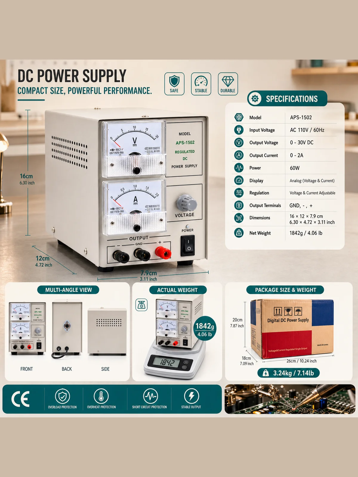 Jewelry Electroplating Machine 110V 220V Dual Voltage 30V 2A Regulated DC Plating Power Supply Gold Silver Rhodium Rectifier