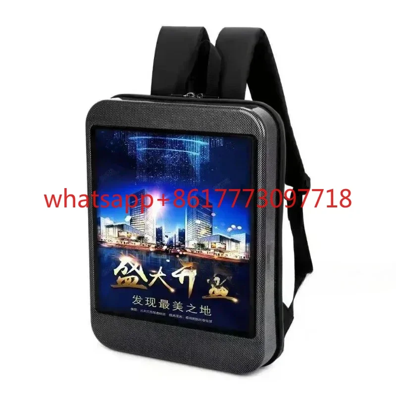 

LCD advertising machine backpack TV backpack advertising backpack wall hanging