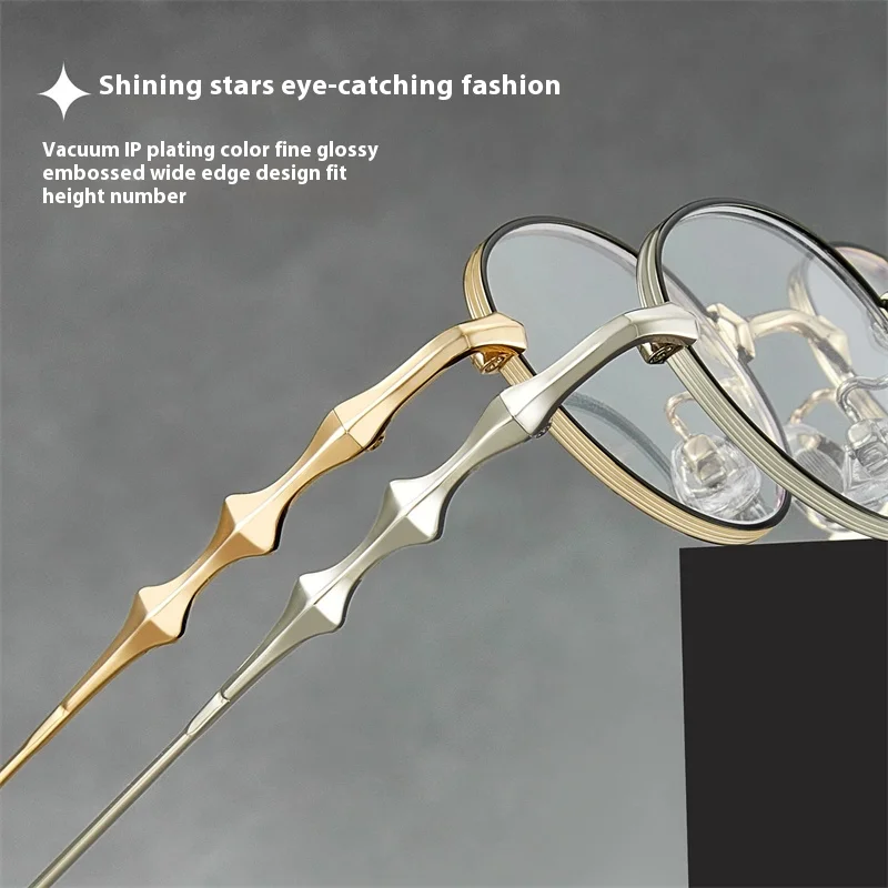 العلامة التجارية الفاخرة النظارات المكررة إطار صغير سبيكة النظارات وصفة طبية نظارات القراءة المألوف وجه صغير قصر النظر النظارات