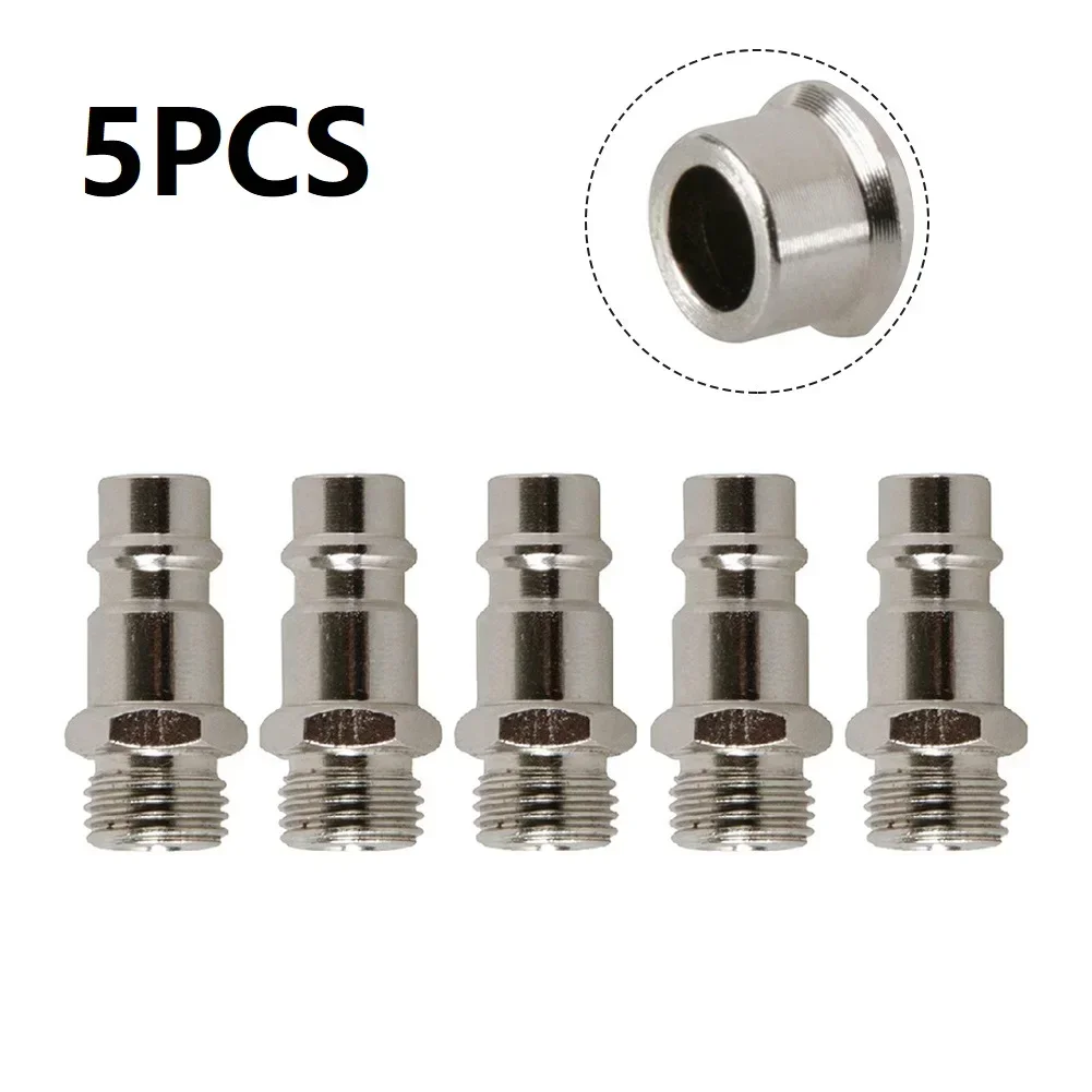 2/5PCS Quick Release Euro Compressed Air Line Coupler Connector Fitting 1/4in Male Work-shop Equipment Power Air Compressors