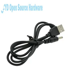 USB Male To 3.5X1.35mm  DC5.5X2.1mm Plug Barrel Jack 5V DC Power Supply Cord Adapter Charger Cable