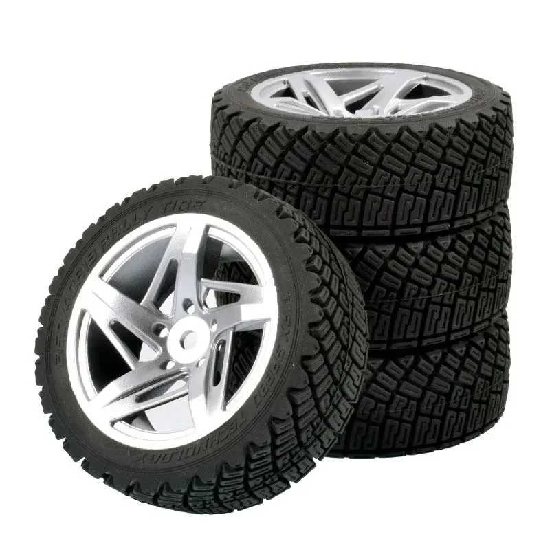 

RS 1/10 RC Racing Car Tire Rally On Road Tyre Plastic Wheel for Tamiya TT01 TT02 XV01 TA06 PTG2 HPI KYOSHO WR8 HSP Upgrades Part