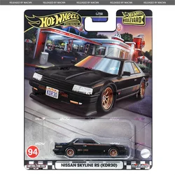 Mattel heiße räder premium auto boulevard nissan skyline rs kdr30 spielzeug für junge 1:64 druckguss fahrzeug modell sammlung geburtstags geschenk