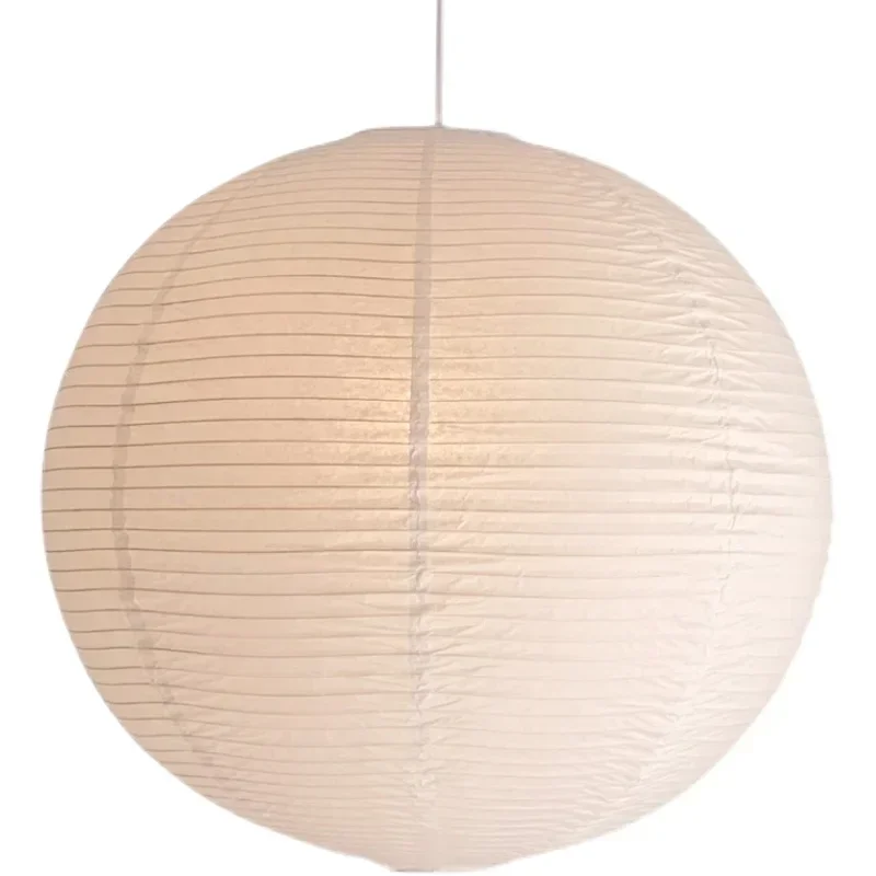 Imagem -05 - Led Japonês Lustre com Bola Lâmpada de Papel Arroz Wabi-sabi Estilo Sala e Restaurante Isamu Noguchi Simples Celebridade Internet