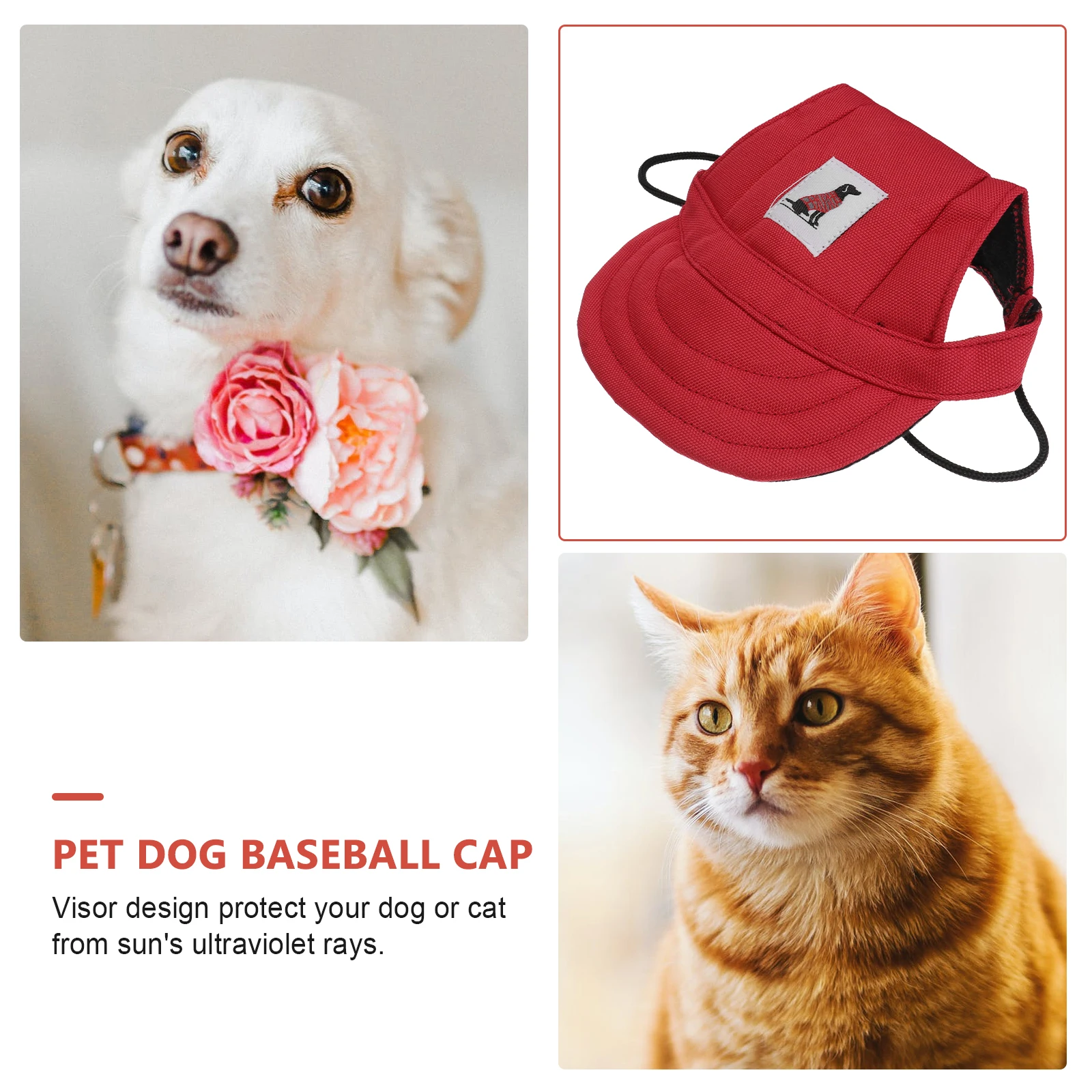 

pet baseball cap mesh hat for dogs dog sun hat puppy hat visor hat for dogs