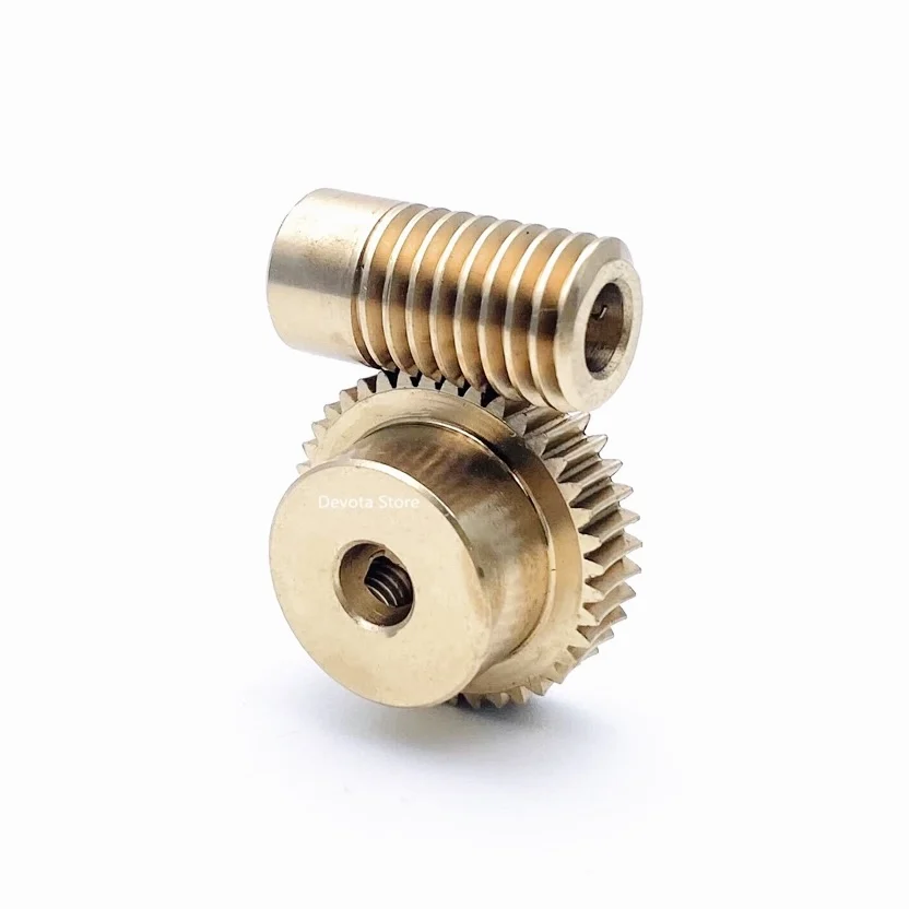 

Precision 1:60 0.5M 20T 30T 40T 50T 60T Copper Worm reducer turbine 065/151 4/5/6mm Bore diameter