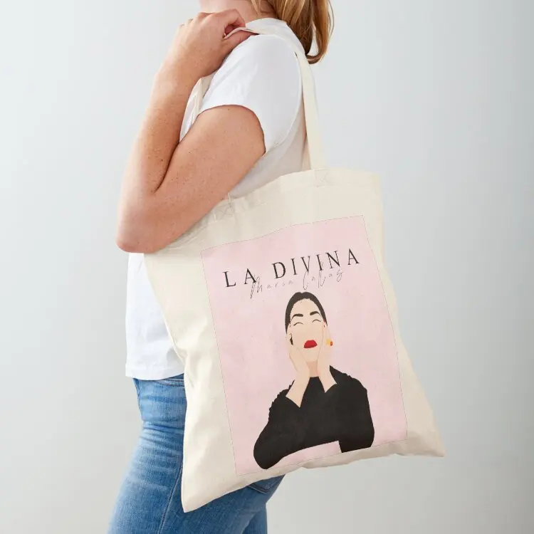 

La Divina- Maria Callas Tote Bag tote bag custom shopping trolley bag shopper women canvas sac pour femme