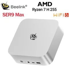 Beelink SER9/SER9 Pro/Max AMD Ryzen 7 H255 32GB LPDDR5X RAM 1TB NVMe SSD Type C Wifi6 BT5.2 Gaming PC SER9 HX370 SER8 8745HS