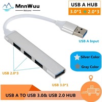 USB HUB 3.0 2.0 4 Ports USB HUB Multi Splitter Adapter OTG For Xiaomi Lenovo Macbook Pro Air PC Computer Notebook Accessories