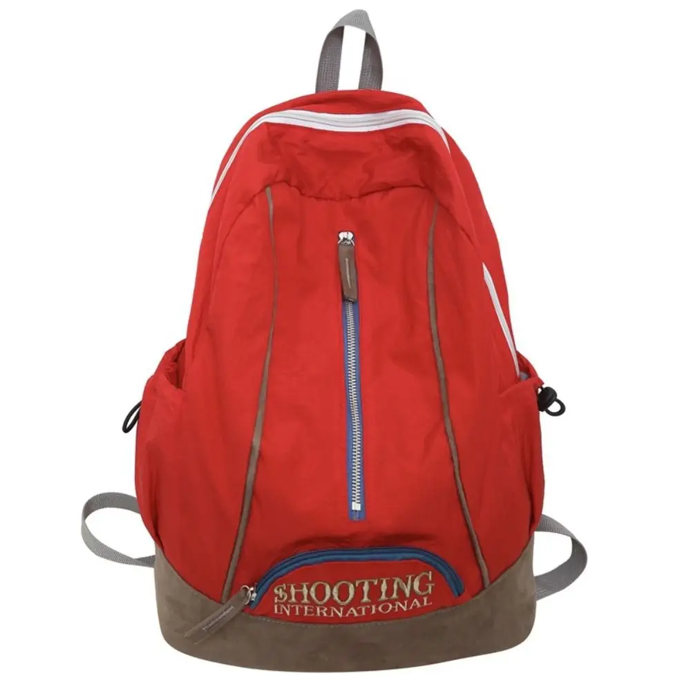 

Embroidery Trendy Ins Backpack Polyester High Capacity Casual Schoolbags Harajuku Korean Style School Bags Unisex