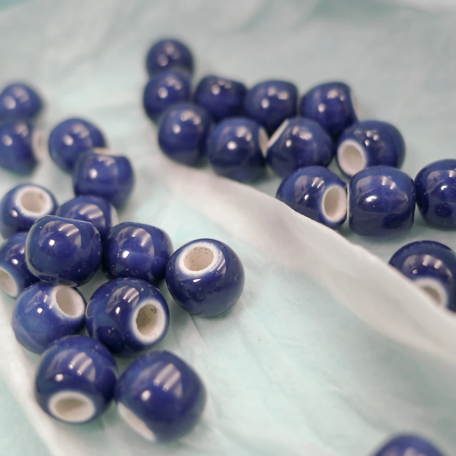 7# 100pcs China Ceramic Beads  Not Hama  Sell By Bags Procelain Bead For Jewelry Making 7mm  Beads #A505B