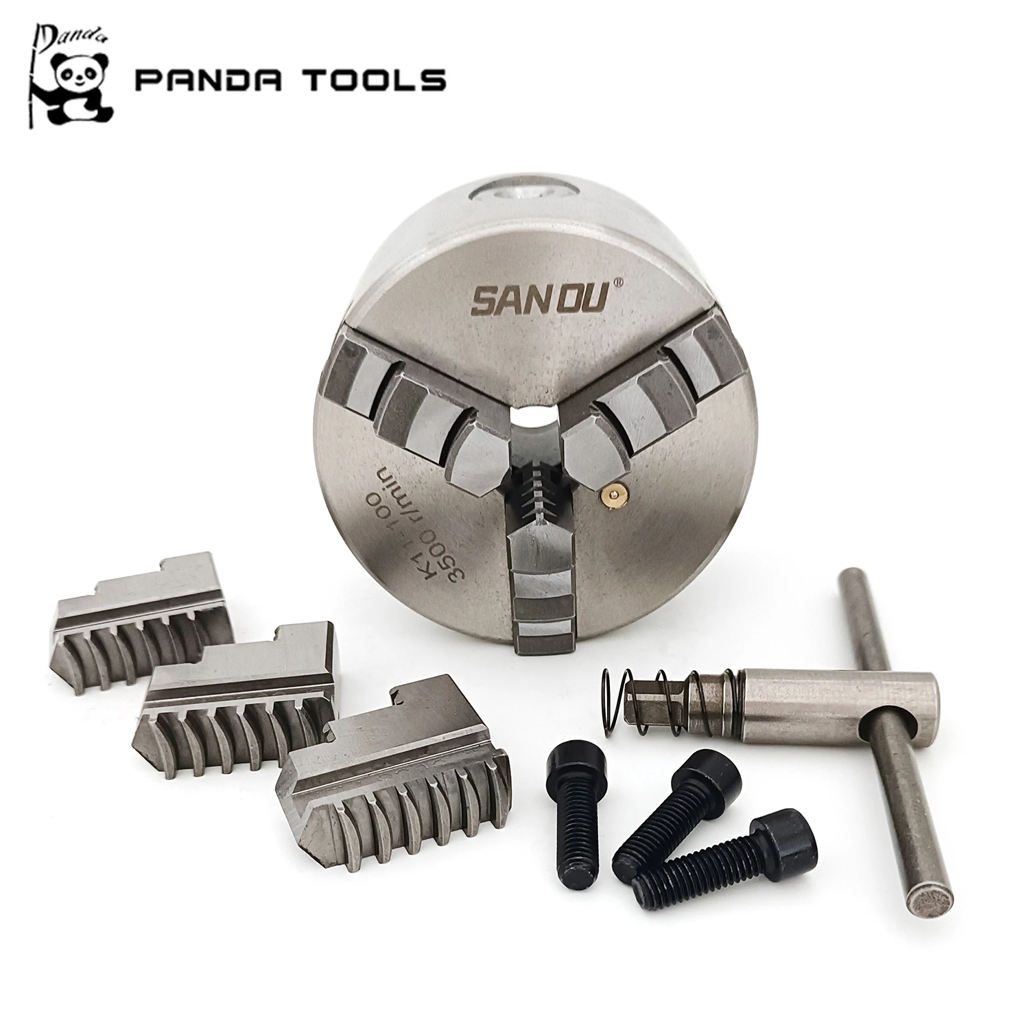 

SANOU Three-jaw Self-Centering Chucks K11-100 Lathe Chuck 3 Jaw Chuck for Lathe Machine