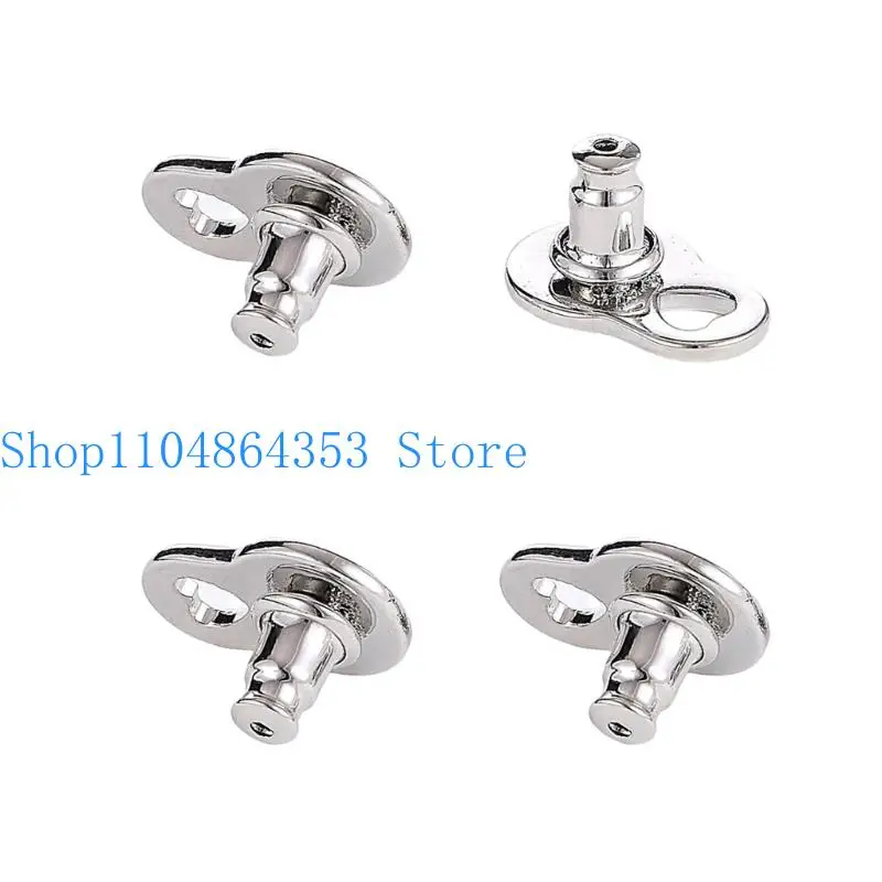 4PCS Droop Resistant Earring Backs Heart Lifters For Heavy Earrings Secure Locking Design Sturdy Copper Material