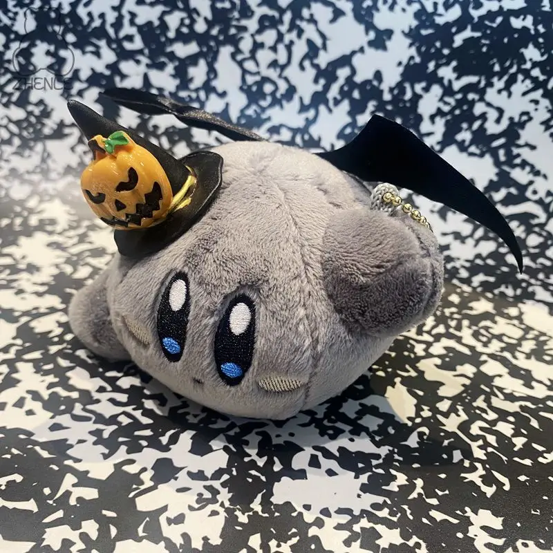 New Star Kirby Grey Cute Doll Keychain Car Accessories Schoolbag Backpack Pendant Keyring Decoration Children Toys Birthday Gift