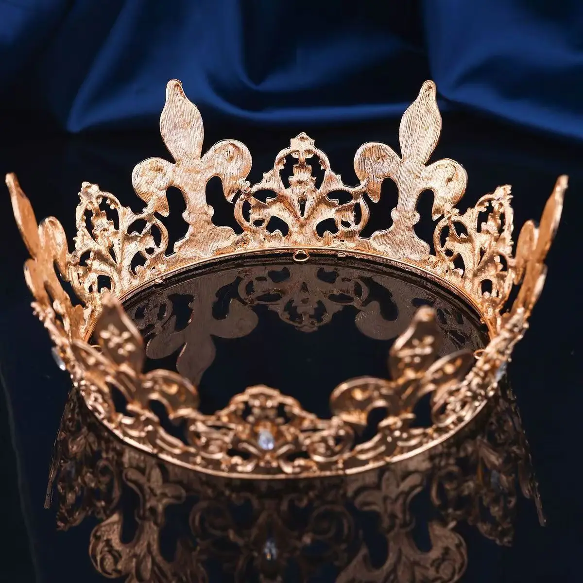 التاج الملكي الملكة الملك تيارا الإكليل الرجعية جولة التاج لمهرجان حفلة موسيقية عيد الهالوين حزب الشعر التبعي الرجال النساء