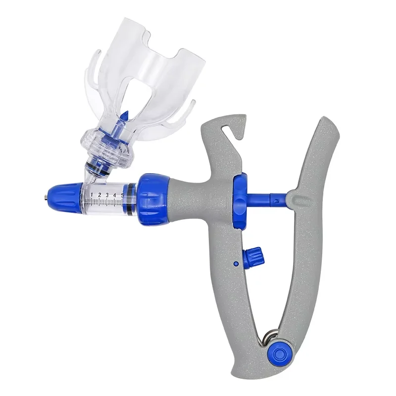 1ml 2ml 5ml 10ml Automatic Veterinary Injector Continuous Syringe Adjustable Durable Vaccine Injection Injector Poultry Tool